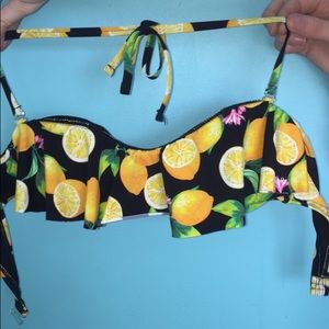 lemon bathing suit top